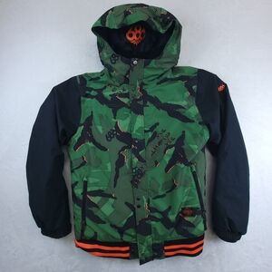 686 Evolution Jacket Youth XL Snowboarding Full Zip Hood Breathable Waterproof